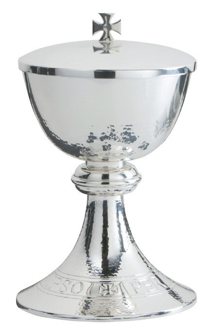#2496 Traditional Covered Ciborium | Holds 200 Hosts | Silver-Plated