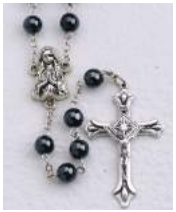 Hematite 8 mm Bead Rosary