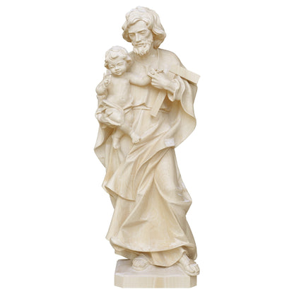 Saint Joseph with Child & Tool Statue | Hand Carved in Italy | Multiple Sizes & Finishes
