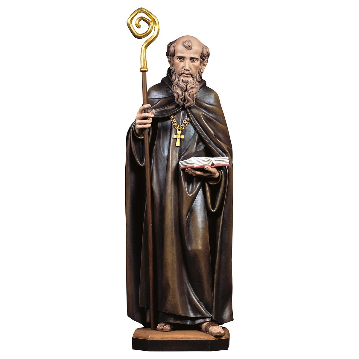 St. Benedict of Nursia Statue | Hand Carved In Italy | Multiple Sizes