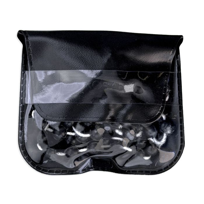 White Bead Corded Rosary in a Vinyl Pouch