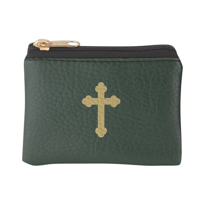 Calf Grained Leatherette Rosary Pouch