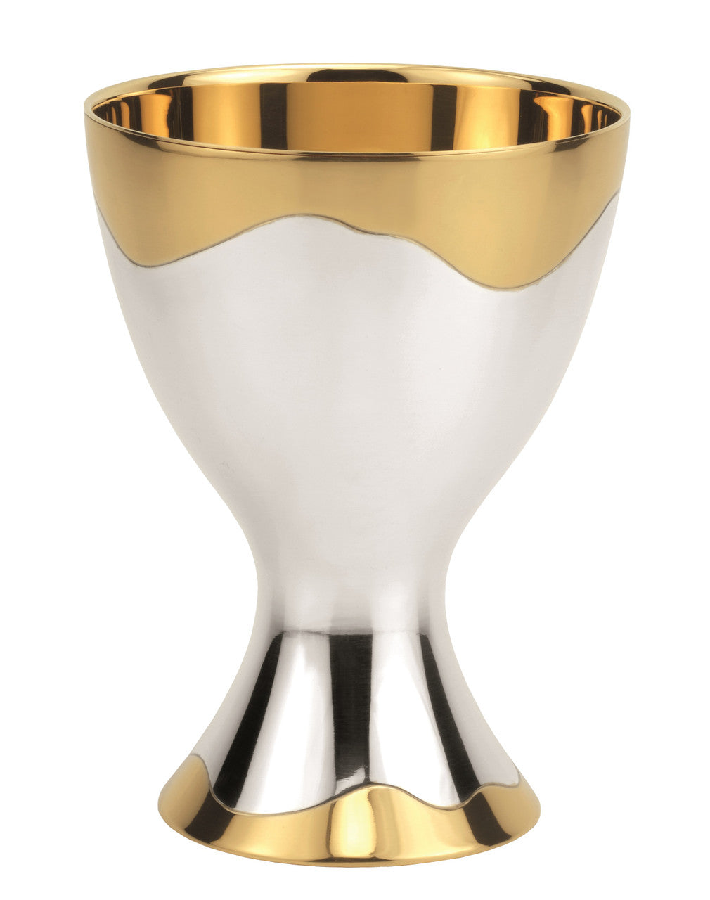 #2710 6", 15 oz. Contemporary Chalice | Two-Tone Brass