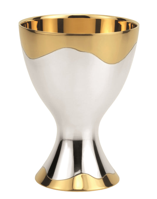#2710 6", 15 oz. Contemporary Chalice | Two-Tone Brass