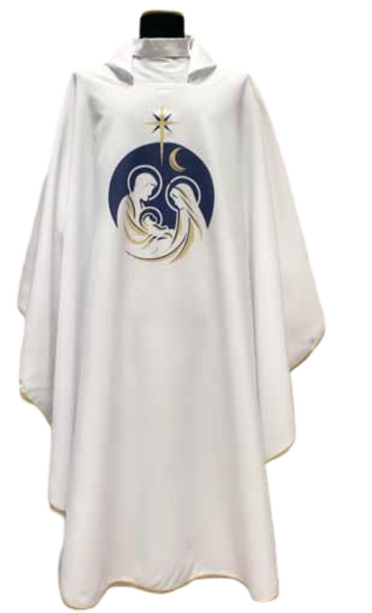 #278 Christmas Chasuble | Square Collar | 100% Polyester