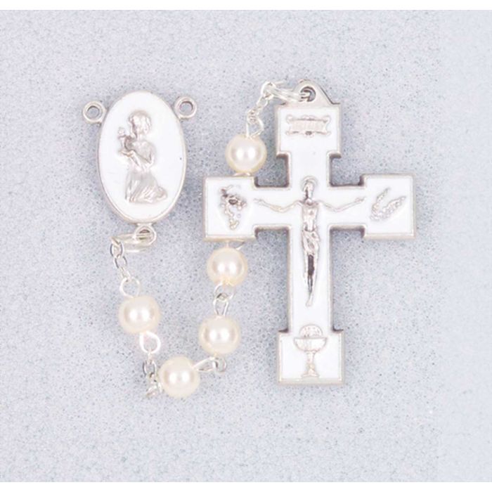 #290 - Glass Bead Communion Rosary