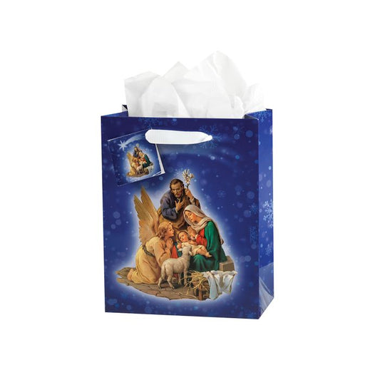 Nativity Gift Bag with Tissue
