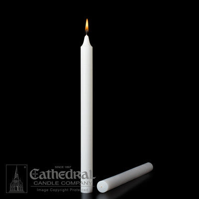Stearine White Molded Candles - Small Diameter