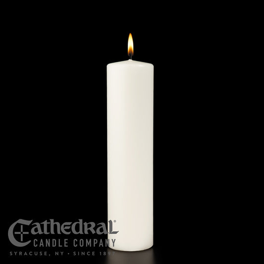 White Ceremonial Pillar Candle | 3" x 12"