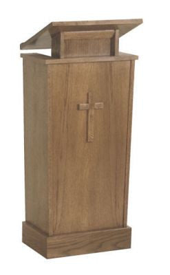 #327 Adjustable Wood Lectern with Shelf | Multiple Finishes Available