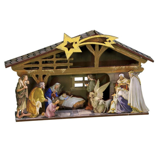 Wooden Christmas Nativity Diorama Kit