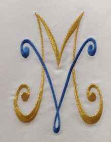 #345 Embroidered Marian Overlay Stole | 100% Primavera Polyester