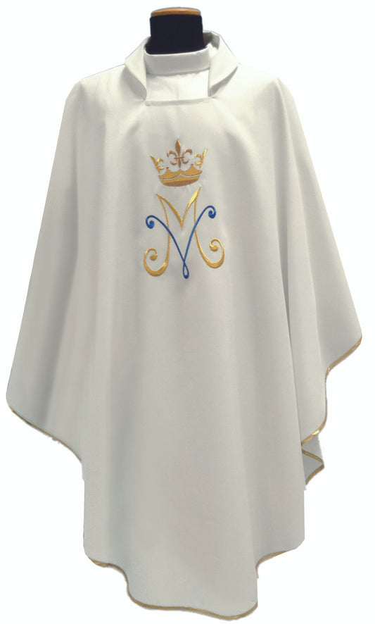 #345 Marian Chasuble | Square Collar | 100% Poly