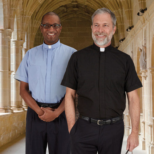 Summer Comfort Clergy Shirt | Tab Collar | Short Sleeve | All Colors