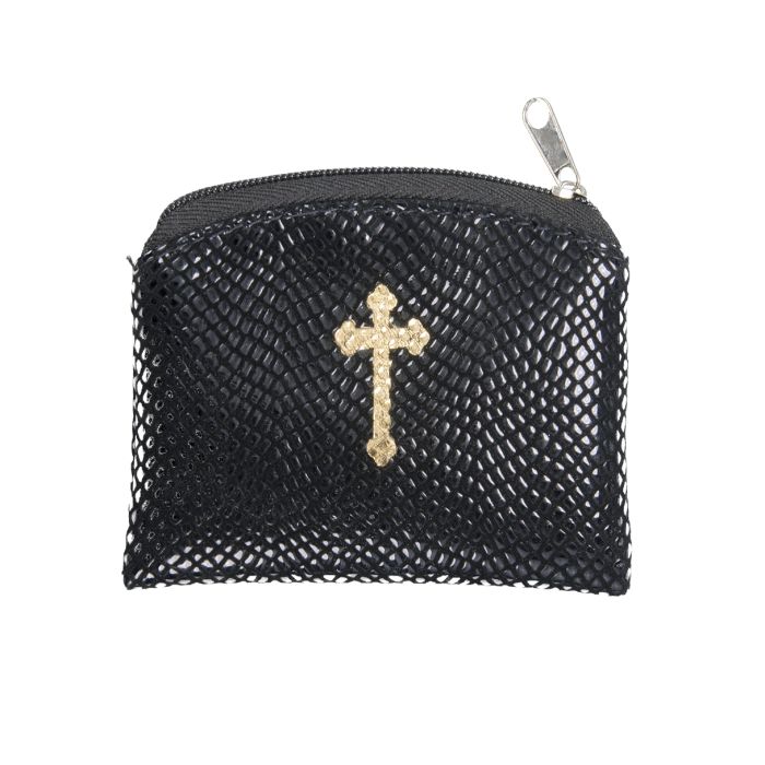 Reptile-Patterned Rosary Pouch