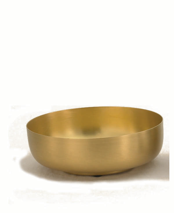 6 1/8" Open Ciborium | 24k Gold Plated | Smooth Satin Finish