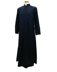 Priest Cassock with Built In Collar | Poly/Viscose