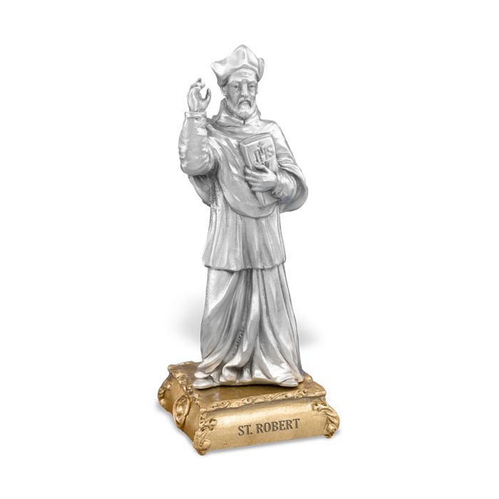 Pewter Saint Robert Statue