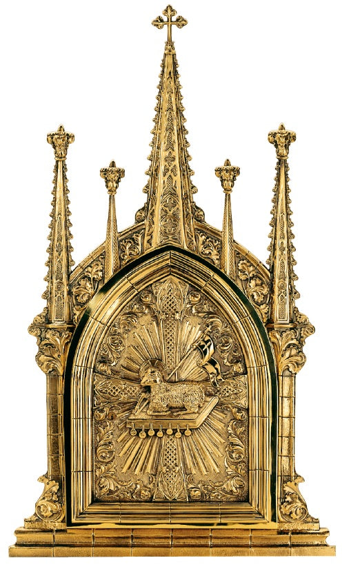 #4026 Paschal Lamb Gothic Tabernacle or Ambry | Multiple Finishes Available