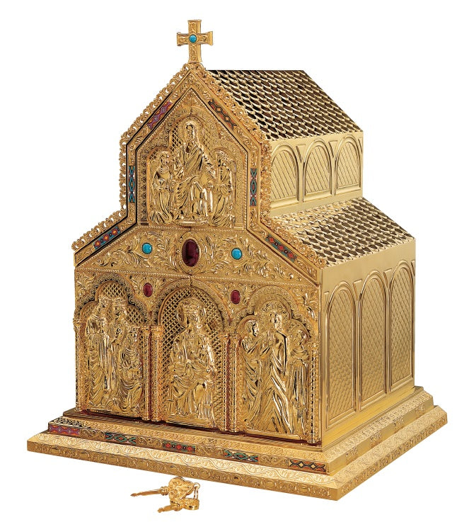 #4118 Rich Romanesque Tabernacle | Multiple Sizes & Finishes Available