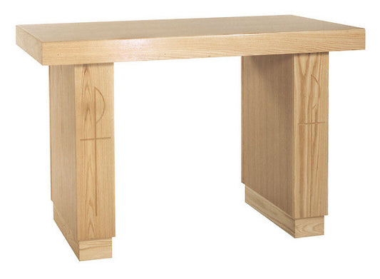 #414 Chi Rho Engraved Altar | Multiple Finishes & Materials Available | Two Sizes Available