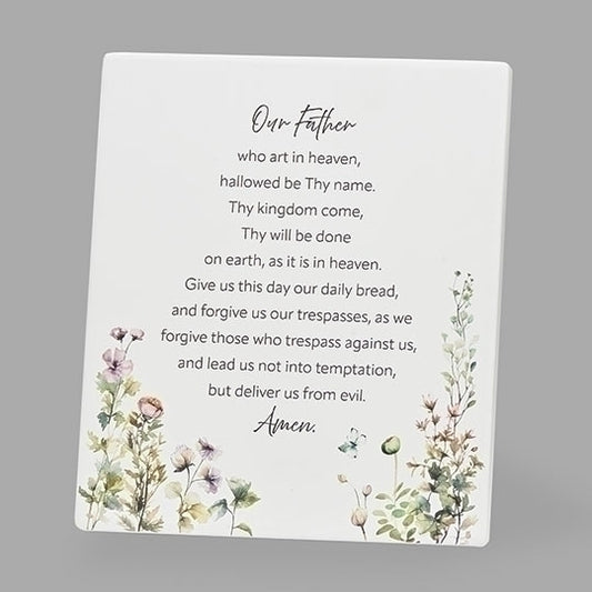 Our Father Plaque