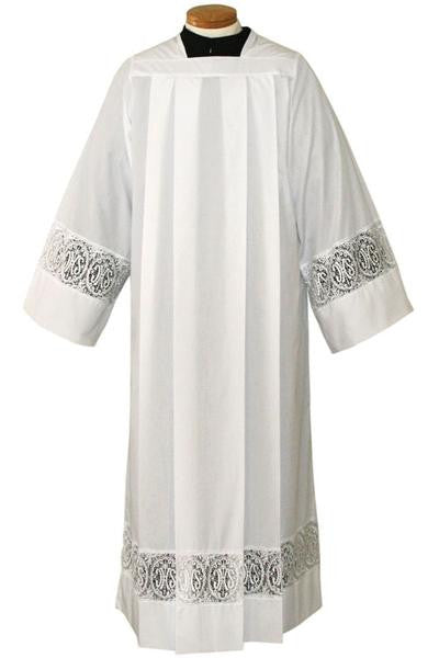 IHS Lace Band Surplice Alb | Poly/Cotton