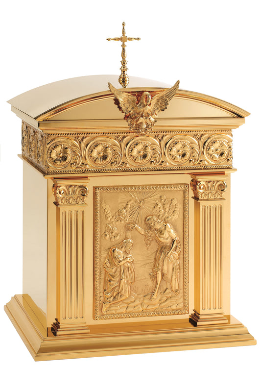 #4220 Baptism of Christ Tabernacle | Multiple Finishes Available