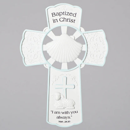 Baptized in Christ Wall Cross | Boys & Girls