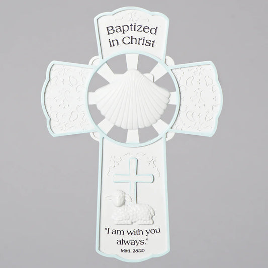 Baptized in Christ Wall Cross | Boys & Girls