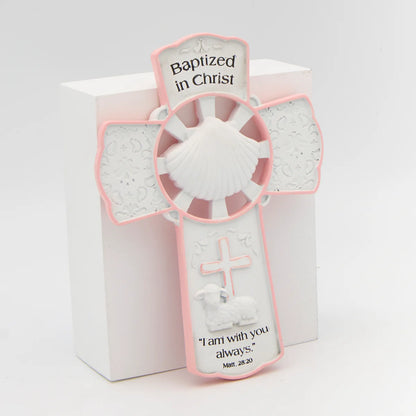 Baptized in Christ Wall Cross | Boys & Girls