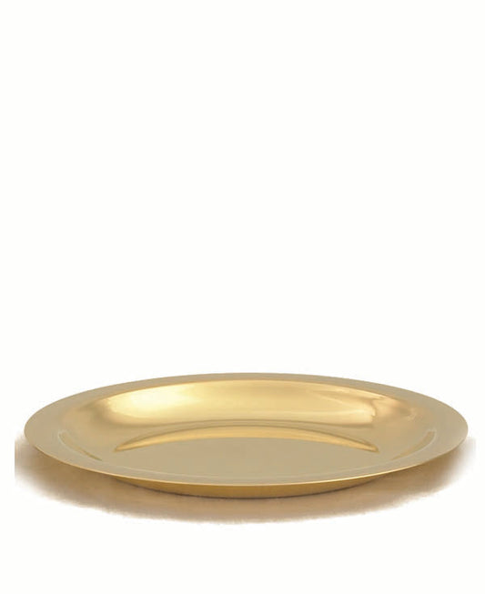 8" Dish Paten | 24K Gold Plated | Holds 135 Hosts