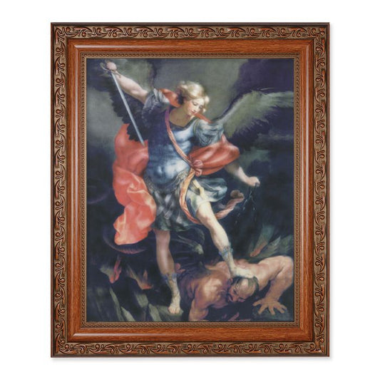 10" x 12" Ornate Wood Saint Michael Frame