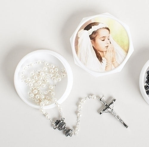 First Communion Rosary with Box