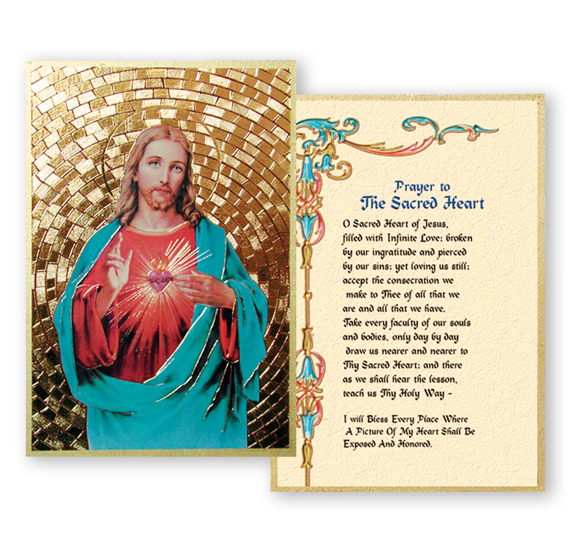 4" x 6" Gold Foil Mosaic Plaque - Fratelli Bonella
