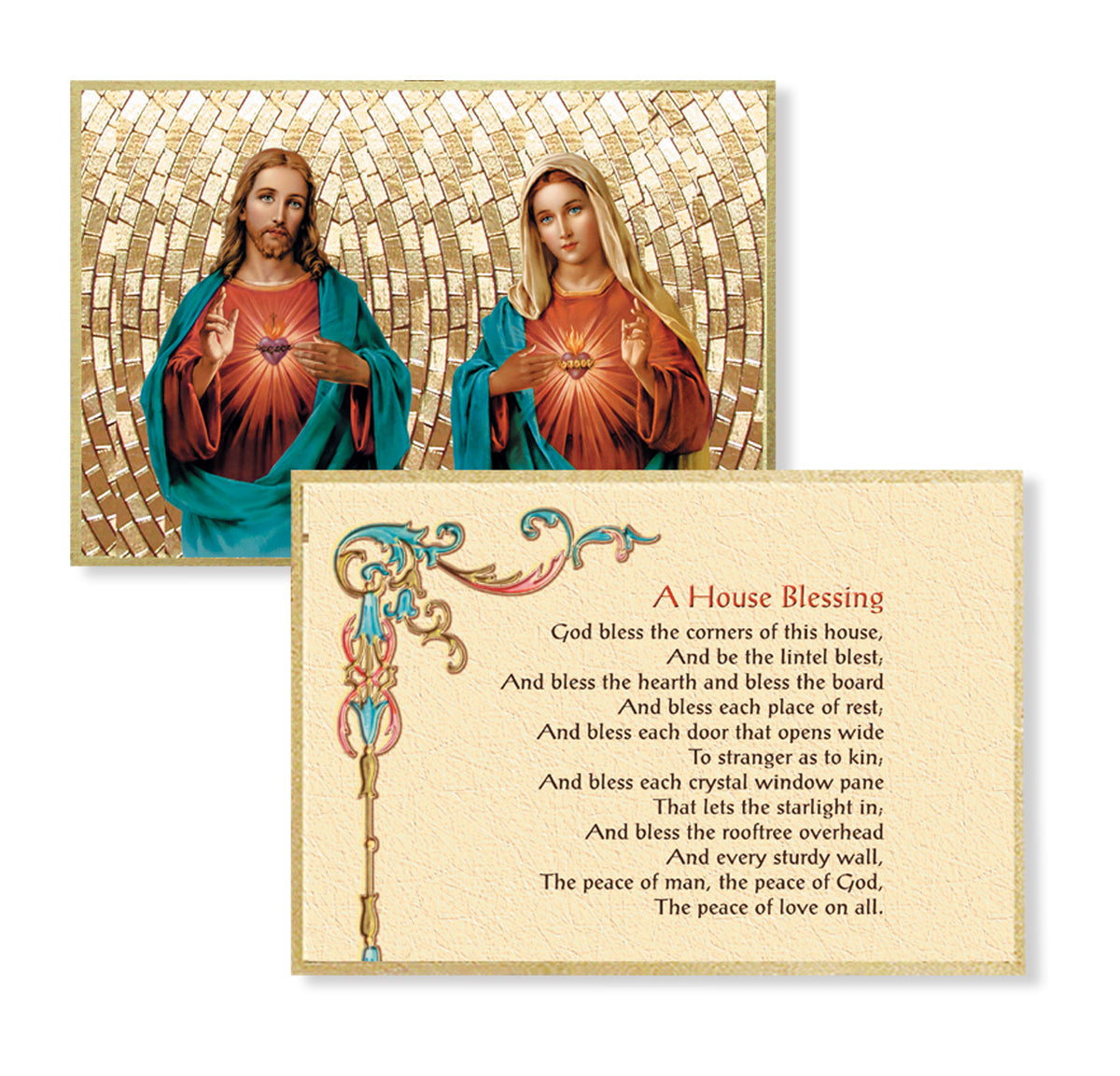 4" x 6" Gold Foil Mosaic Plaque - Fratelli Bonella