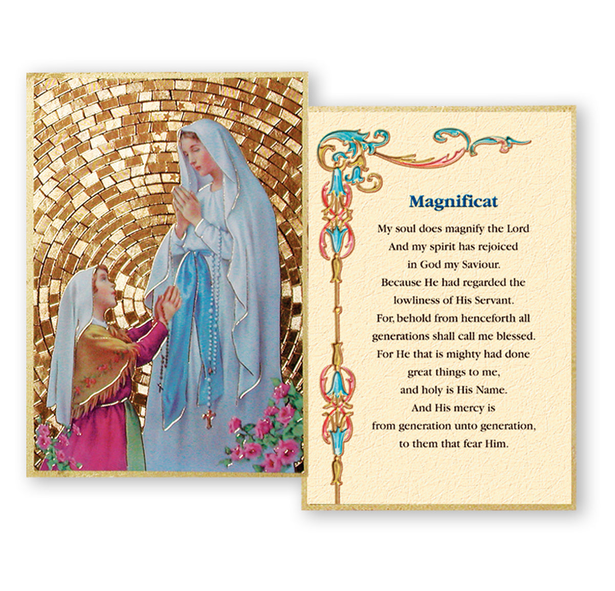 4" x 6" Gold Foil Mosaic Plaque - Fratelli Bonella