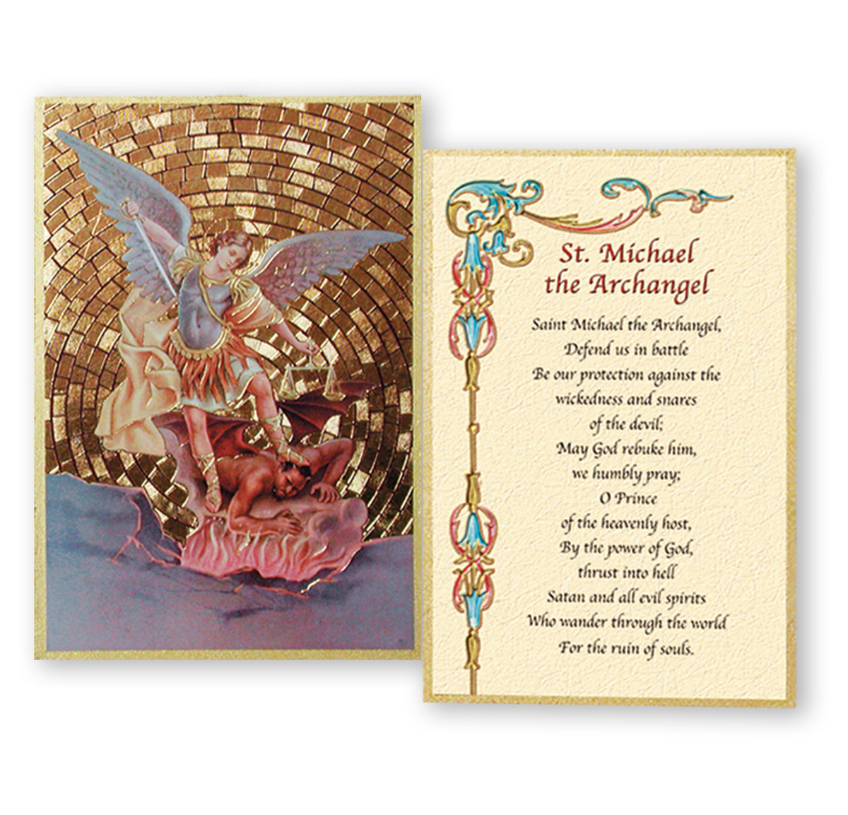 4" x 6" Gold Foil Mosaic Plaque - Fratelli Bonella