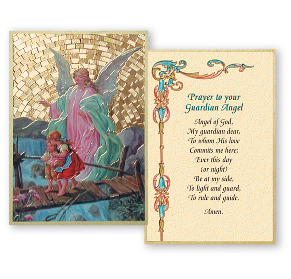 4" x 6" Gold Foil Mosaic Plaque - Fratelli Bonella