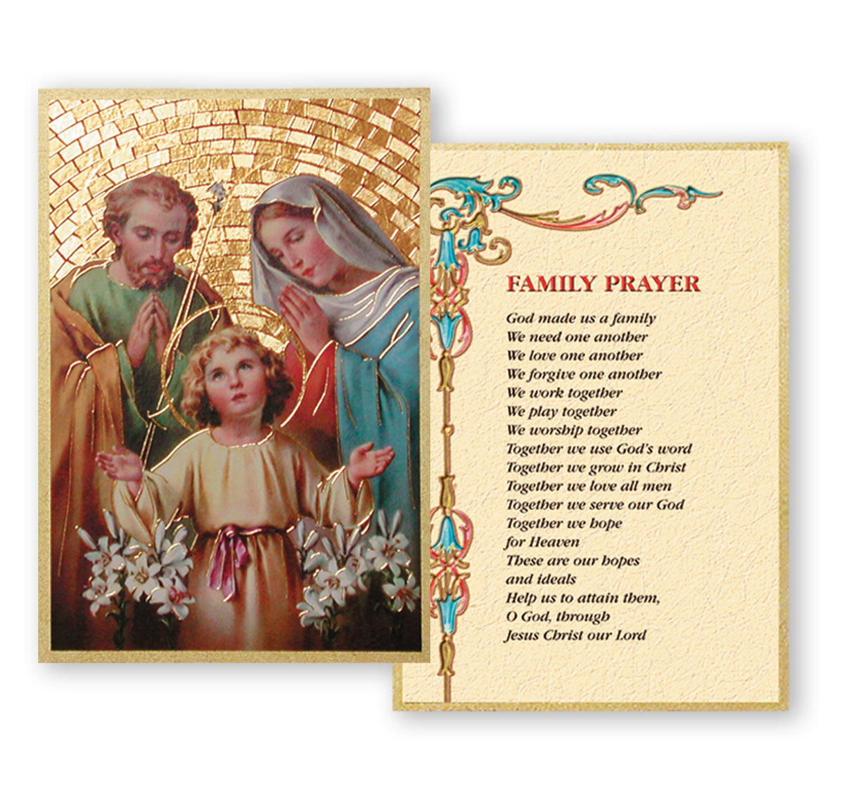4" x 6" Gold Foil Mosaic Plaque - Fratelli Bonella