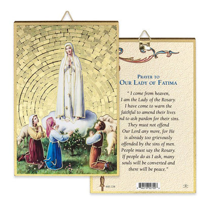 4" x 6" Gold Foil Mosaic Plaque - Fratelli Bonella