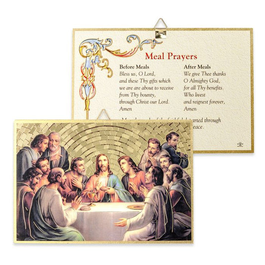 Gold Foil Last Supper Mosaic Plaque