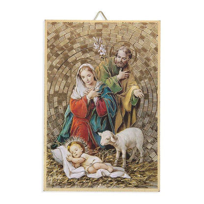 4" x 6" Gold Foil Mosaic Plaque - Fratelli Bonella