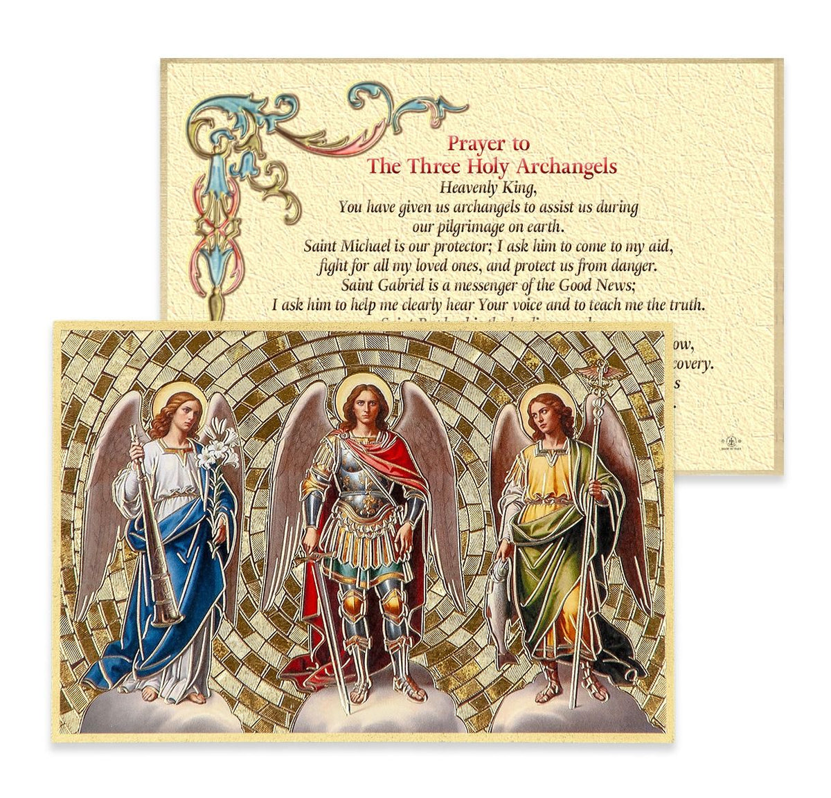 4" x 6" Gold Foil Mosaic Plaque - Fratelli Bonella