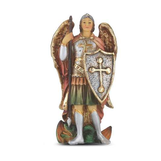 Cold Cast Resin Hand Painted Statue of Saint Michael