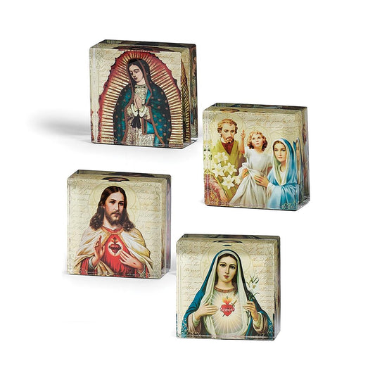 Patrons and Protectors Glass Blessing Blocks