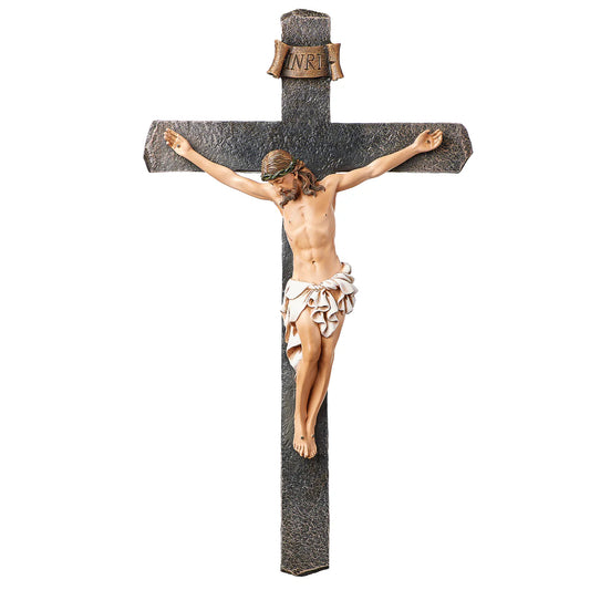 13" Joseph’s Studio Black Crucifix