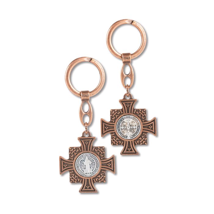 Saint Benedict Jubilee Medal Keychain