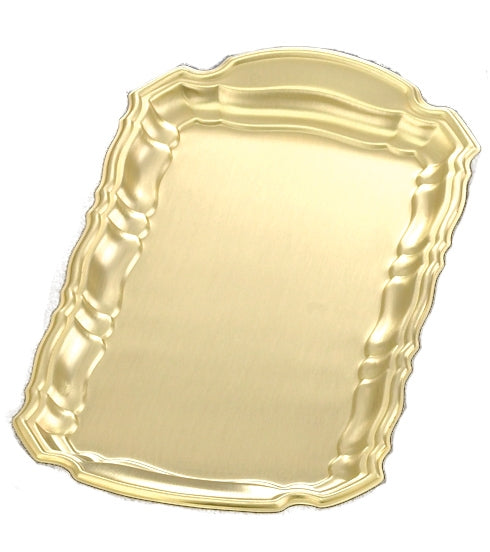 10 1/2" x 5 1/2" | Brass Square Cruet Tray