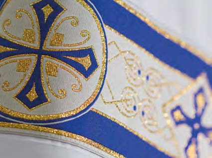 #825 Lightweight Banded Chasuble | Square Collar | 100% Poly | All Colors